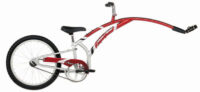 Men's multi-speed bike w/ Trail-A-Bike